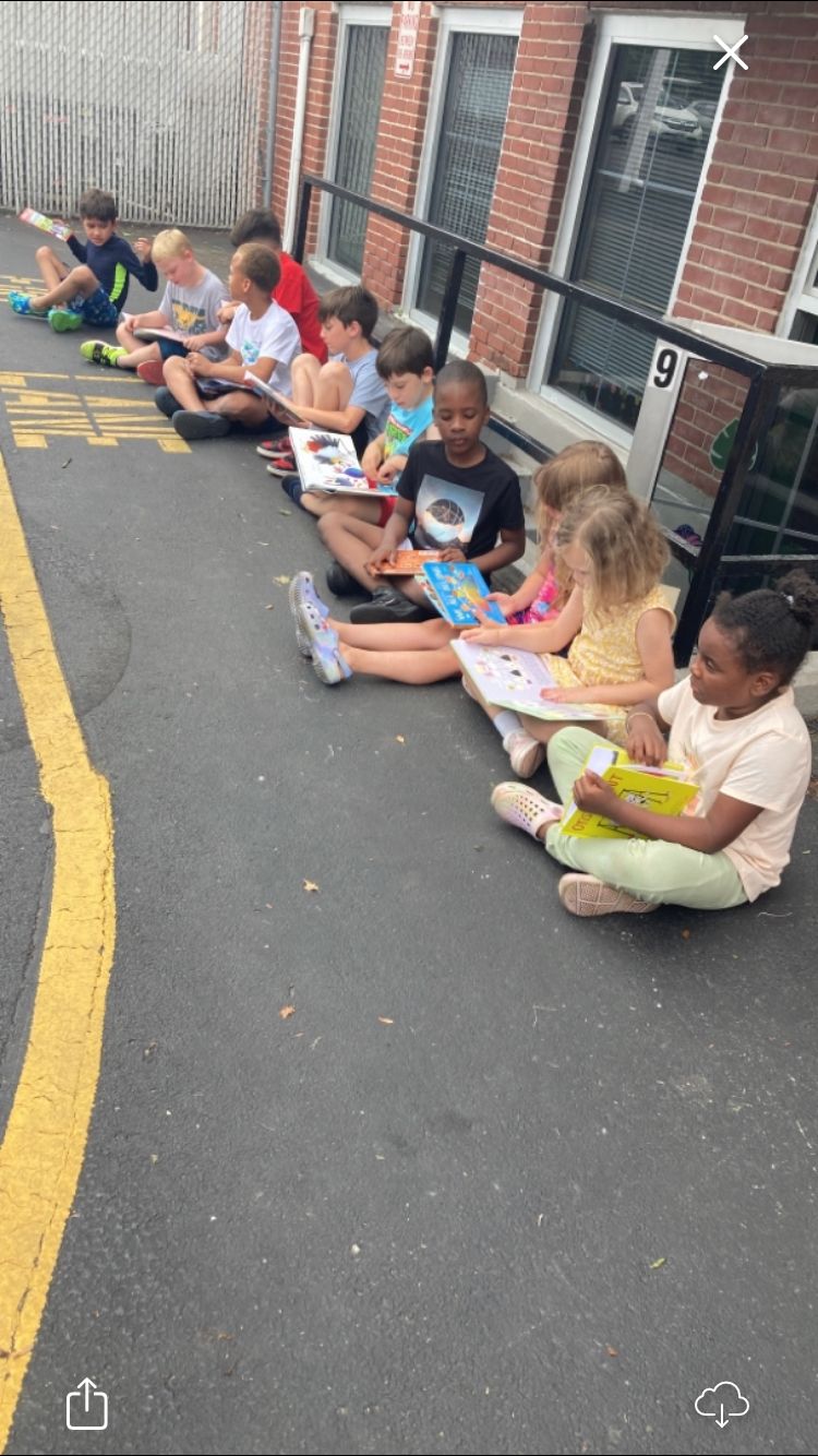 Children reading books