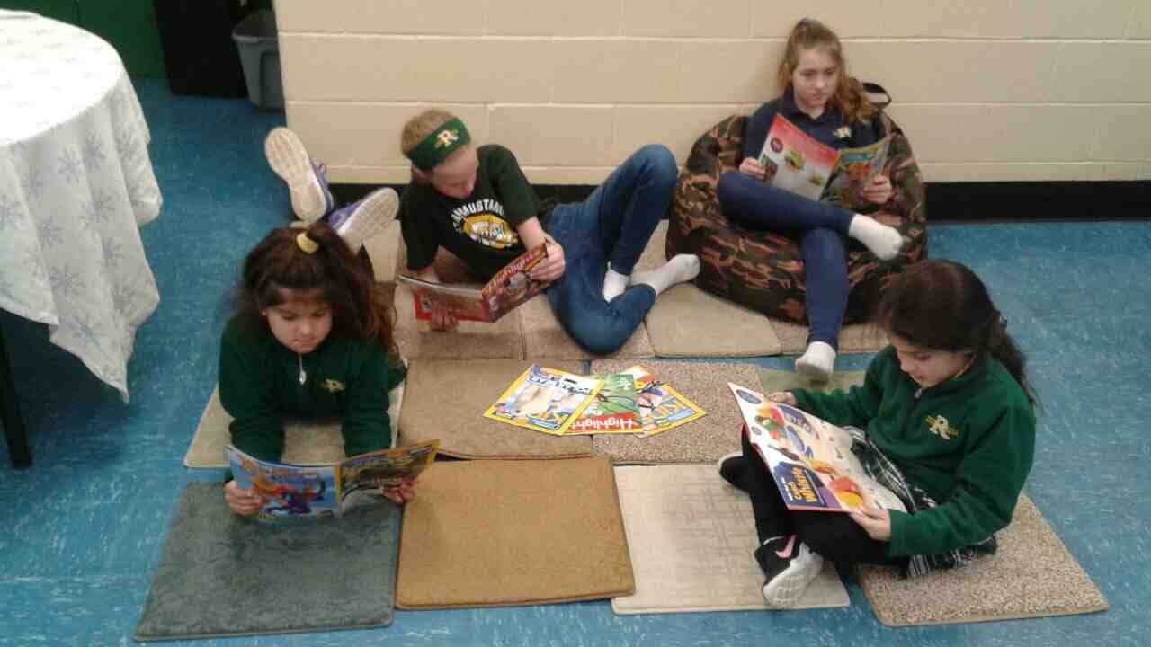Students reading