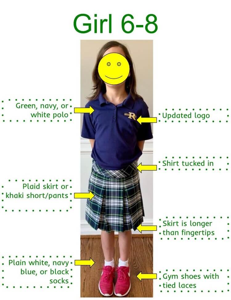 Girls Grades 6-8 Uniforms
